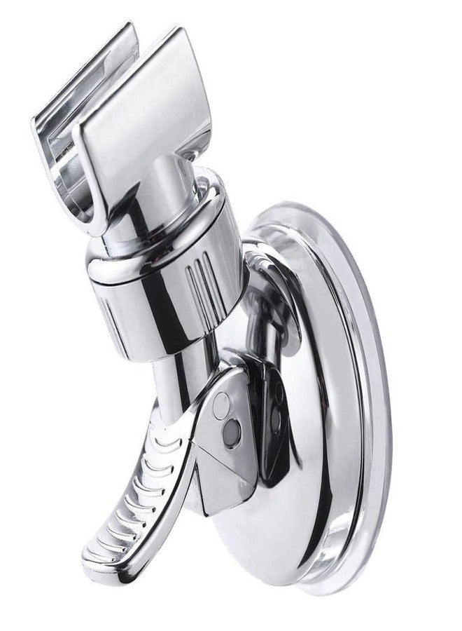Kyraton Adjustable Shower Head Holder Bathroom Chrome Wall Mount Strong Suction Handheld Universal Wall Mounted Bracket, No Drilling Required - Image 1